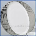 2013 nouvelle assiette en argent de porcelaine design